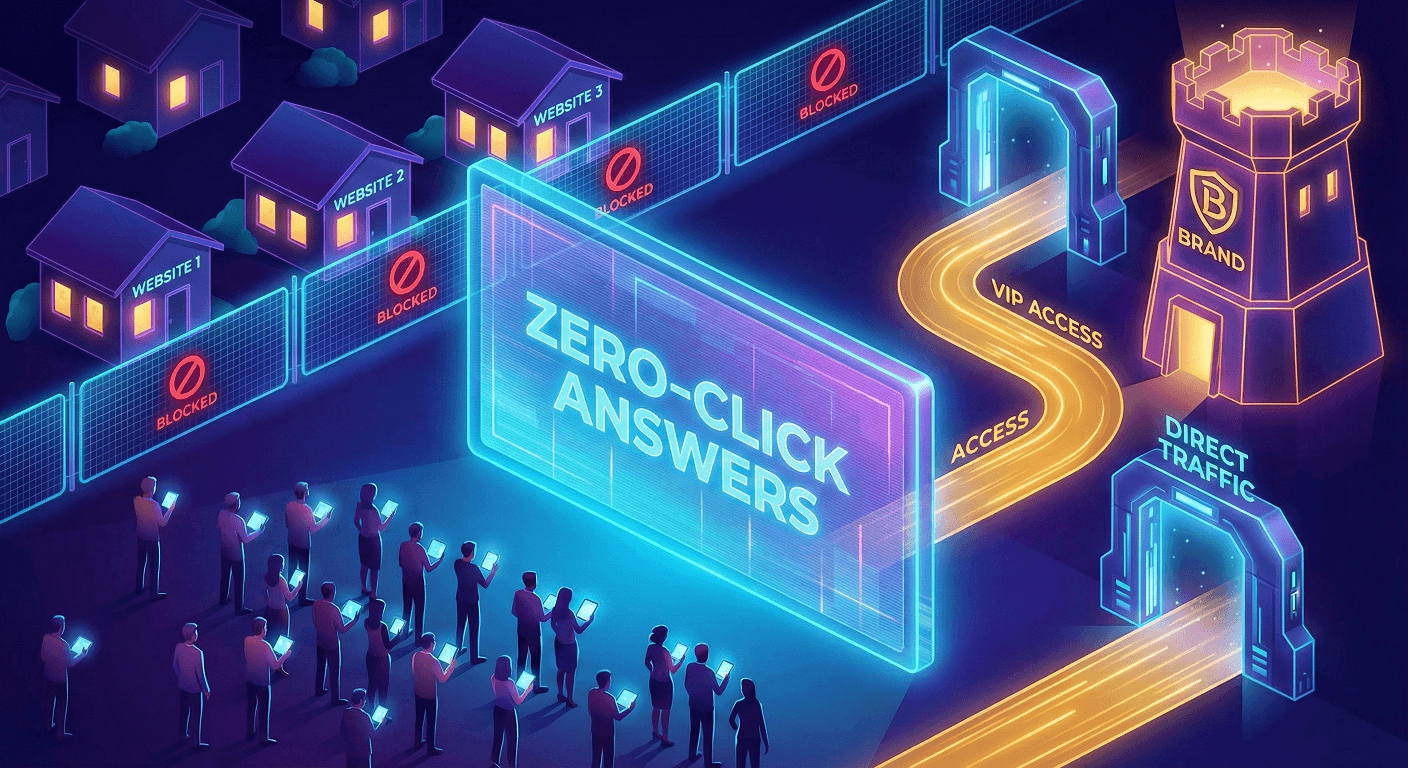 Zero Click SEO - Brand vs Blocked Traffic